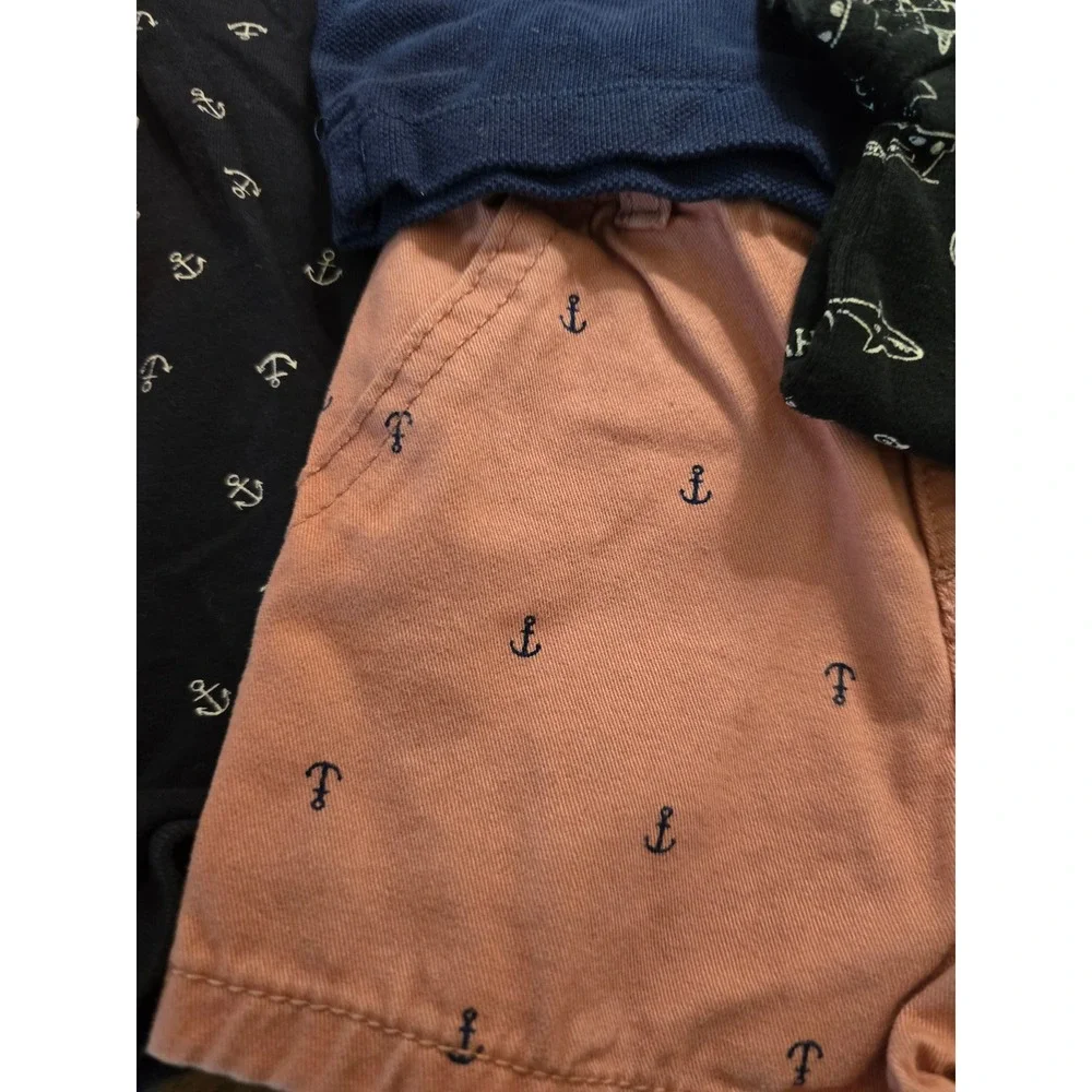 Carters and H&M Baby Boy 5pc Bundle 6M Nautical/Anchor/Pirate set